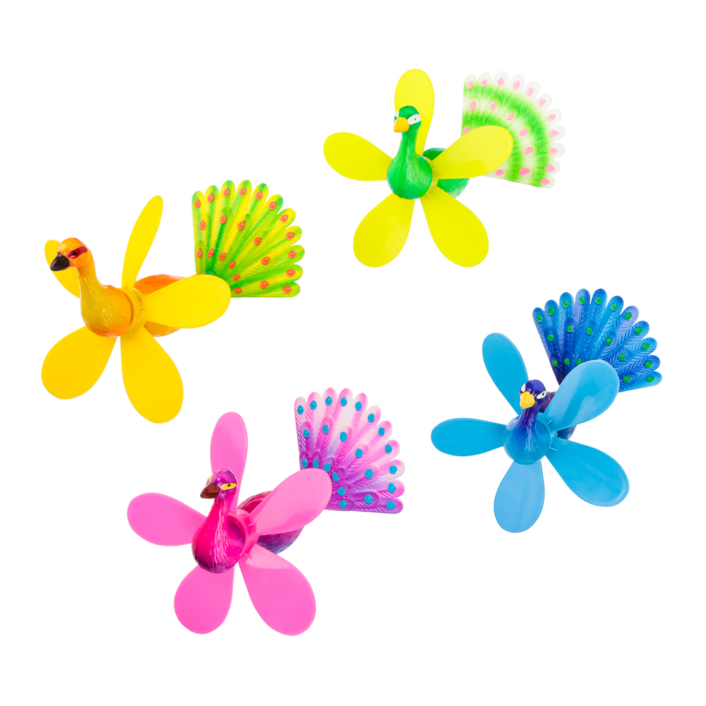 INBLOOM Фигурка на стержне 60см "Павлины", пластик, металл, 4 цвета, арт.№ 153-113