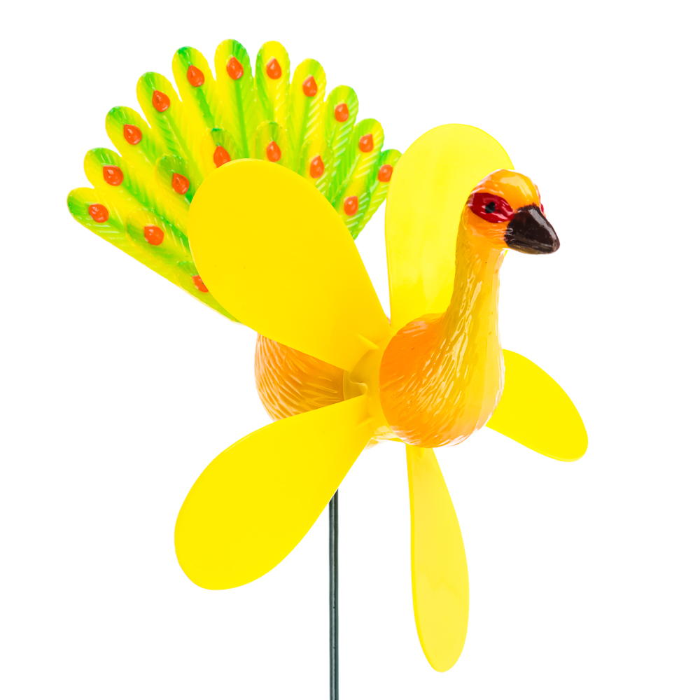 INBLOOM Фигурка на стержне 60см "Павлины", пластик, металл, 4 цвета, арт.№ 153-113