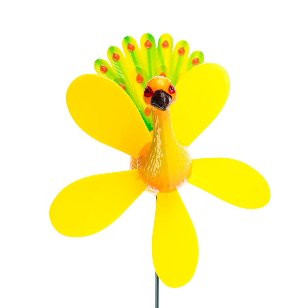 INBLOOM Фигурка на стержне 60см "Павлины", пластик, металл, 4 цвета, арт.№ 153-113