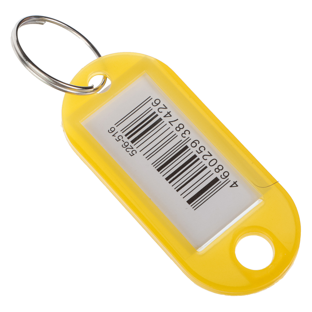 Брелок для ключей с идентификатором ClipStudio 5х2,2см, с металл.кольцом, в пластиковой банке, арт.№ 526-516