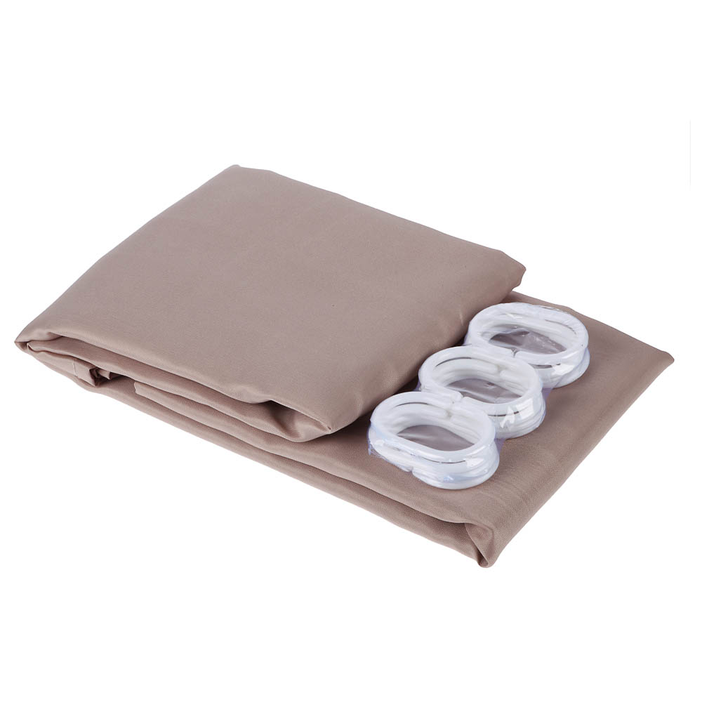 Шторка для ванной тм VETTA Фора, с утяжелителем, полиэстер 80 г/м2, 180x180 см, 2 цвета, арт.№ 461-621