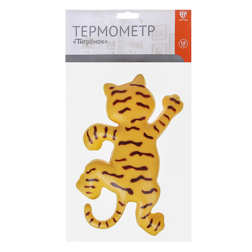 INBLOOM Термометр в пакете, пластик, 16см, "Тигренок", арт.№ 473-045