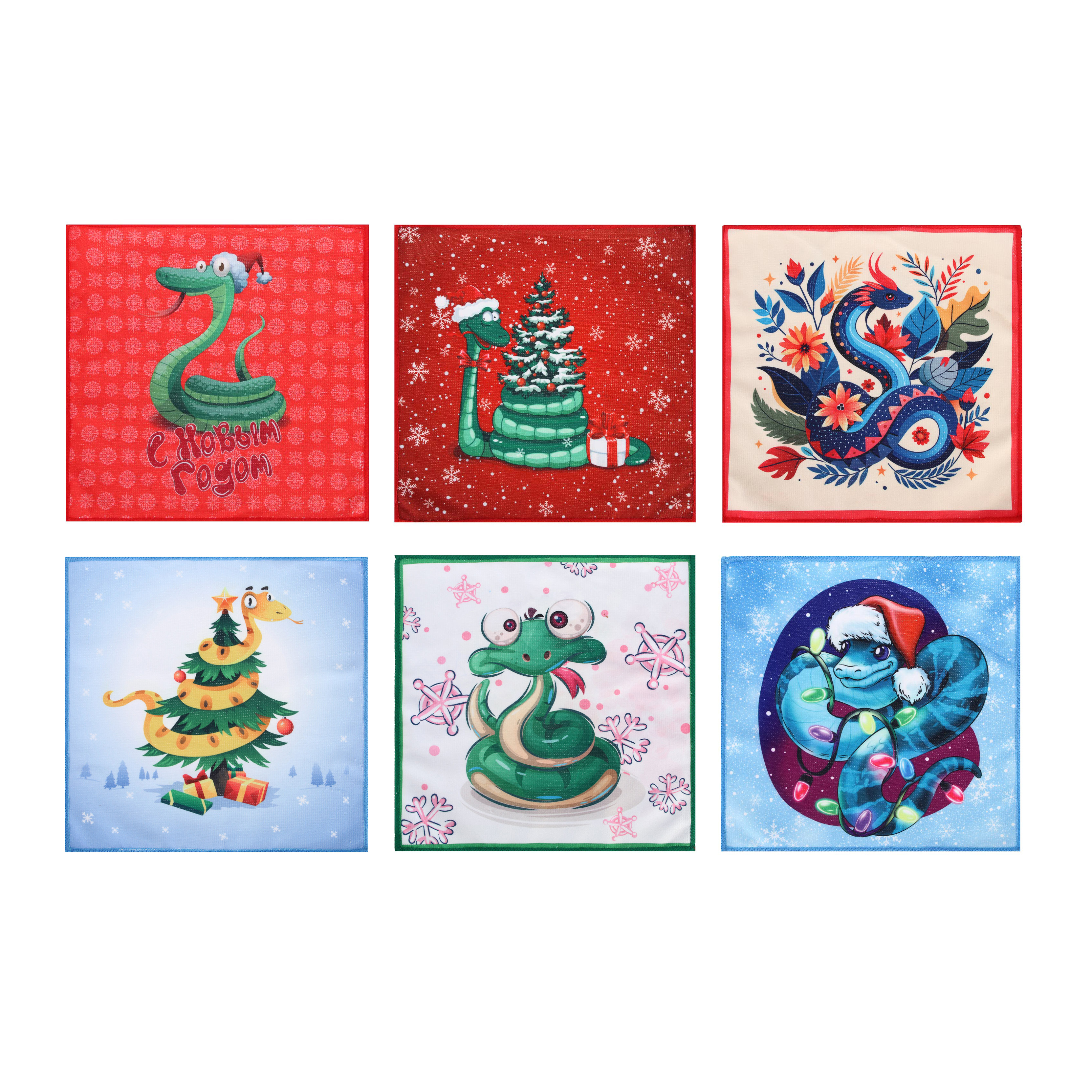 PROVANCE Фелиз Салфетка для уборки, 100% полиэстер, 30х30см, символ года, арт.№ 492-245