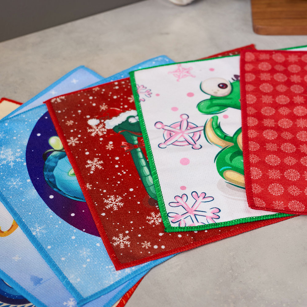 PROVANCE Фелиз Салфетка для уборки, 100% полиэстер, 30х30см, символ года, арт.№ 492-245