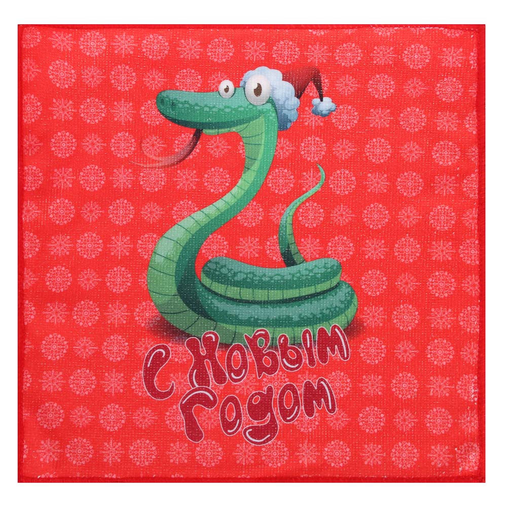 PROVANCE Фелиз Салфетка для уборки, 100% полиэстер, 30х30см, символ года, арт.№ 492-245