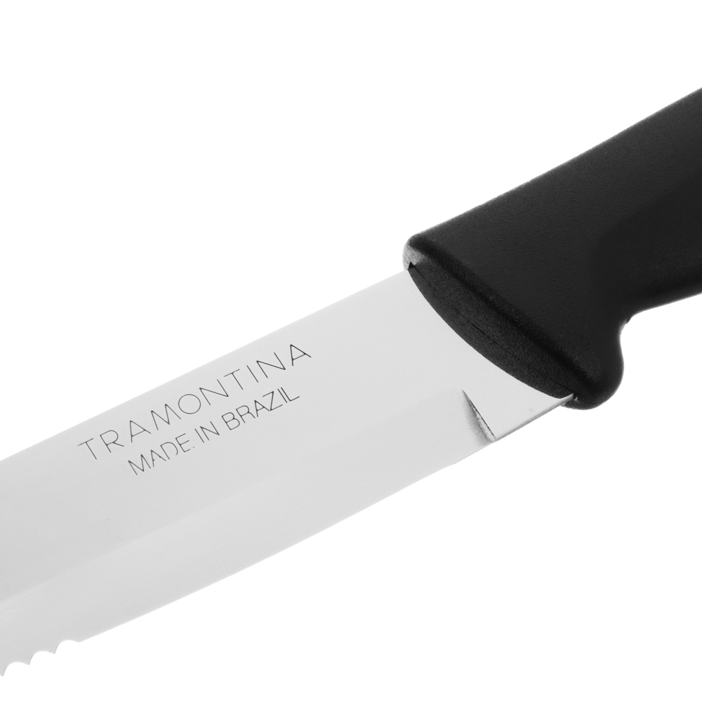 Tramontina Plenus Нож для мяса 12.7см, черная ручка, 23421/105, арт.№ 871-040