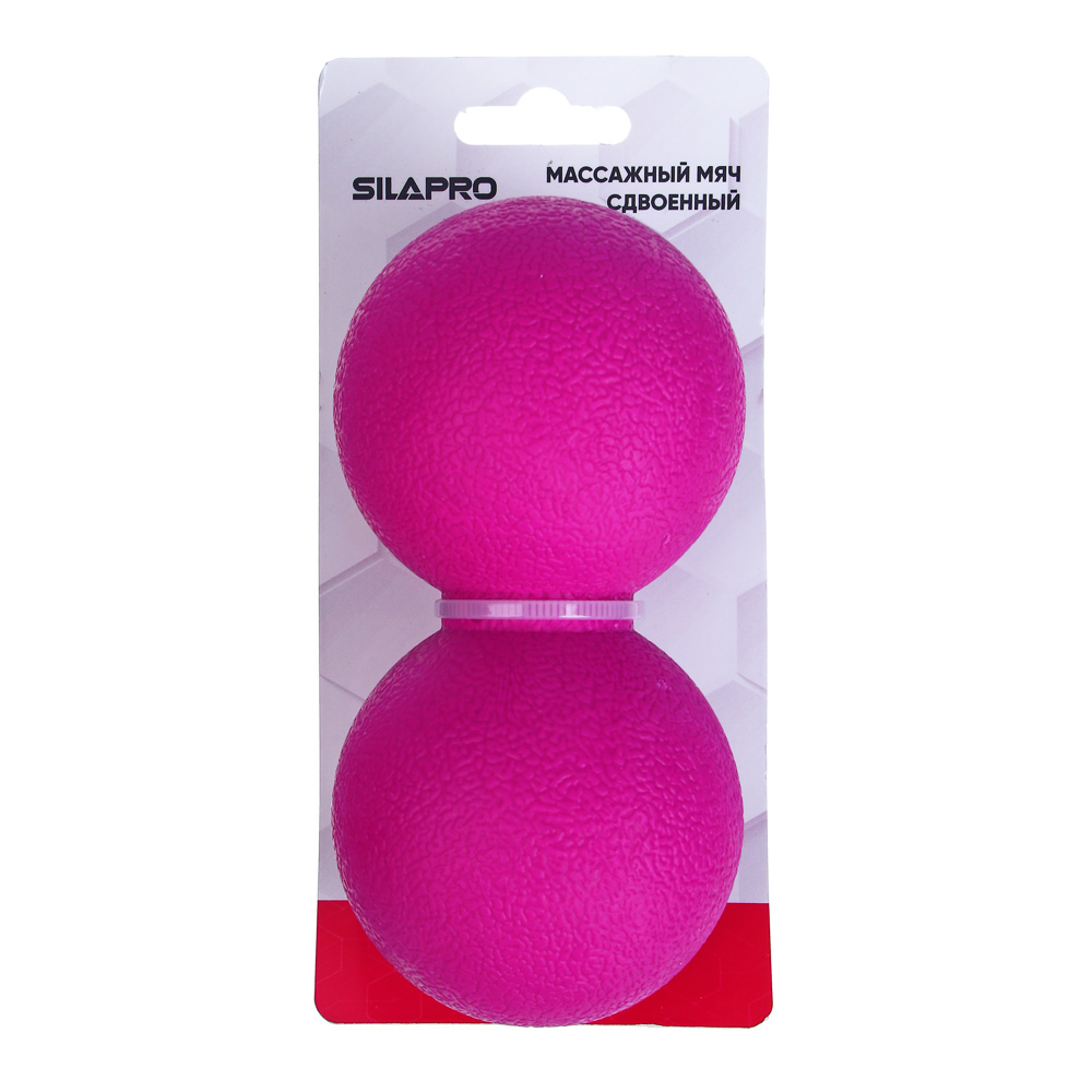 SILAPRO Мяч массажный сдвоенный, 12х6см, TPR, арт.№ 192-081