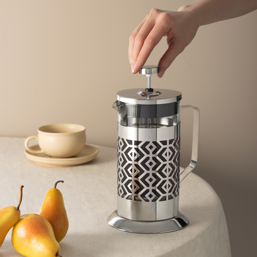 SATOSHI Гельсингфорс Френч-пресс 600мл, жаропрочное стекло, арт.№ 850-200