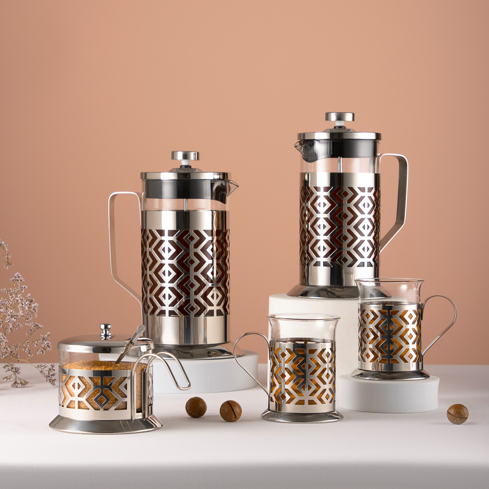 SATOSHI Гельсингфорс Френч-пресс 600мл, жаропрочное стекло, арт.№ 850-200