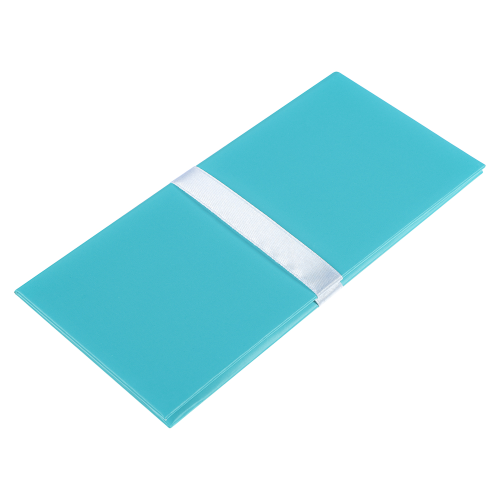 Конверт подарочный мелованная бумага, с бантом, 172х83, бирюзовый, арт.№ 207-265