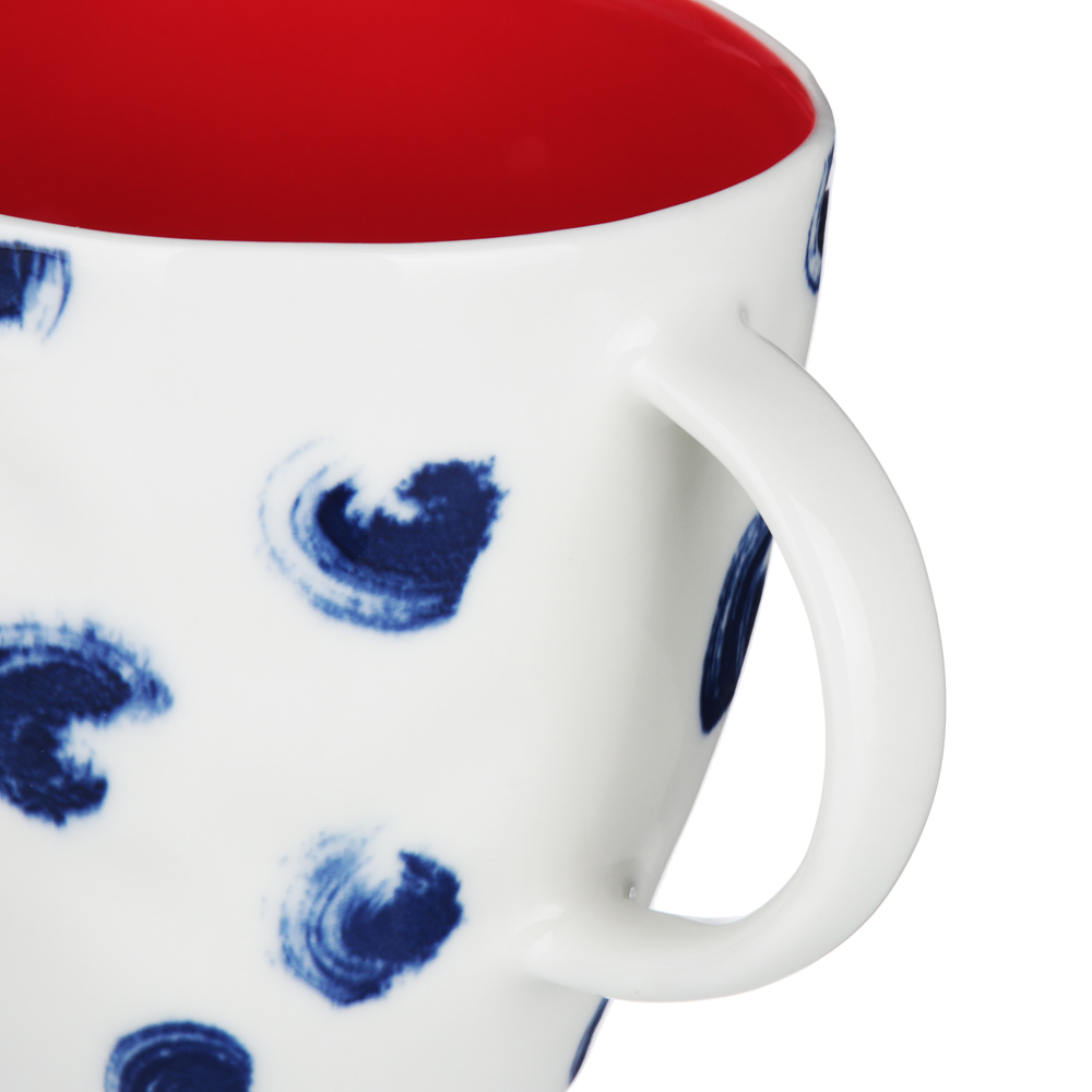 MILLIMI Индиго Кружка, 380мл, 9х7,5х9см, керамика, арт.№ 824-466