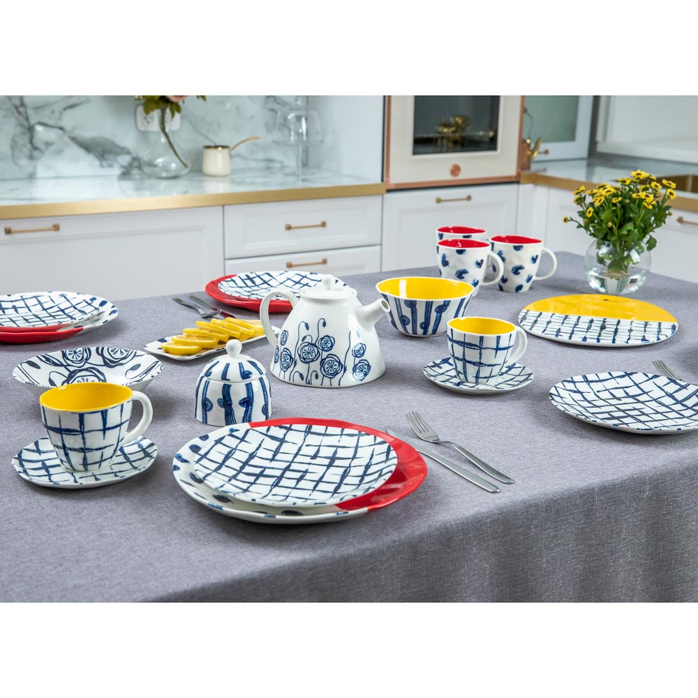 MILLIMI Индиго Кружка, 380мл, 9х7,5х9см, керамика, арт.№ 824-466