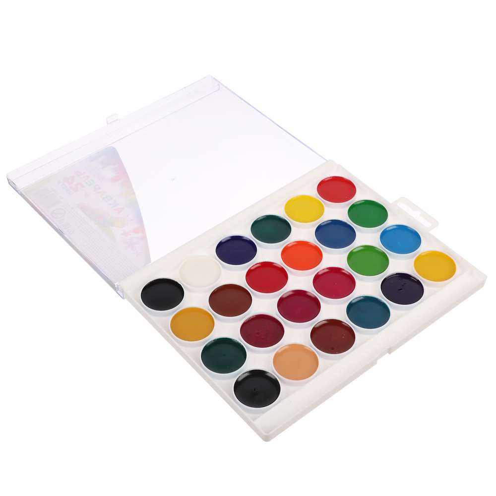 Акварель 24цв. ClipStudio без кисти, в пластиковой упаковке с европодвесом, арт.№ 231-095