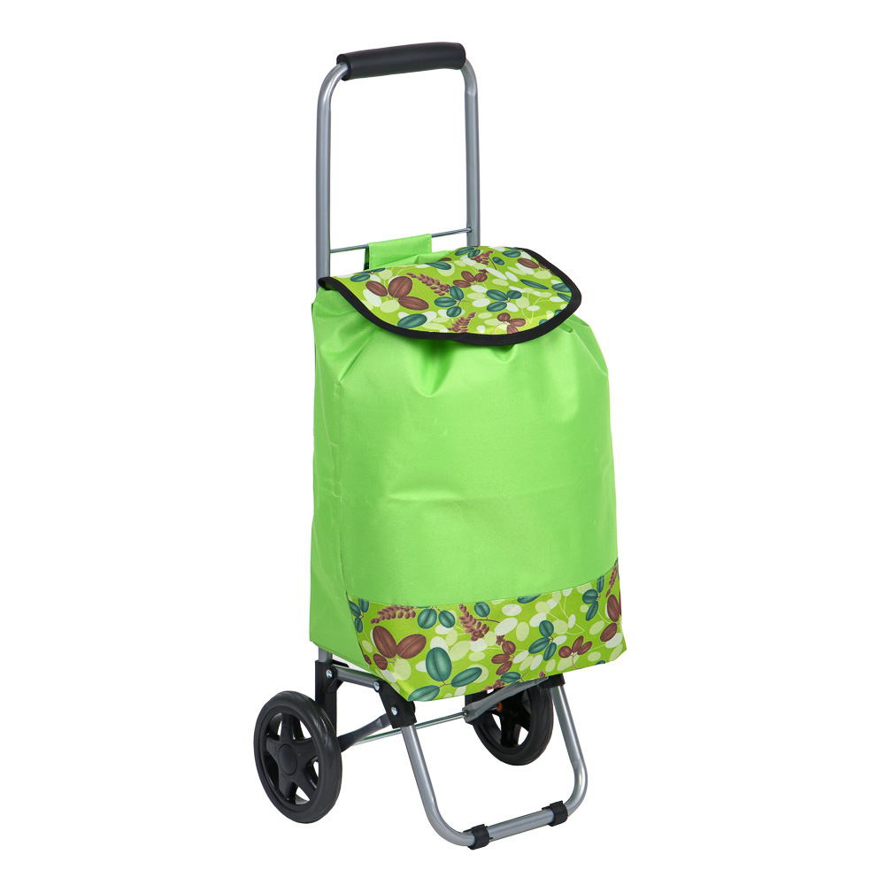 VETTA Тележка + сумка, до 30кг, 30х22х86см, 21л, брезент, колеса ЭВА d14,5см, арт.№ 467-018