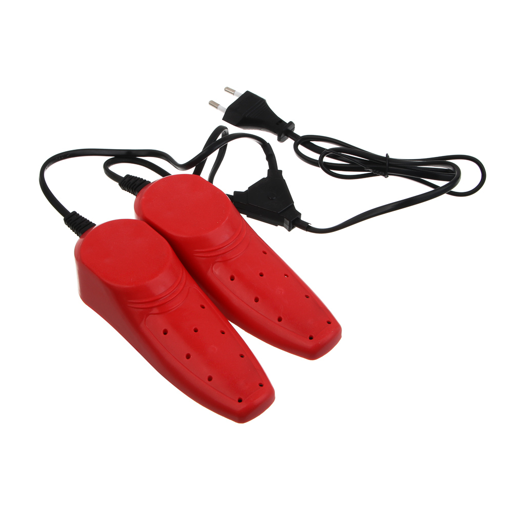 LEBEN Сушилка для обуви "Ботиночки", пластик, 220В, 10Вт, температура нагрева 65-80 градусов, арт.№ 490-007