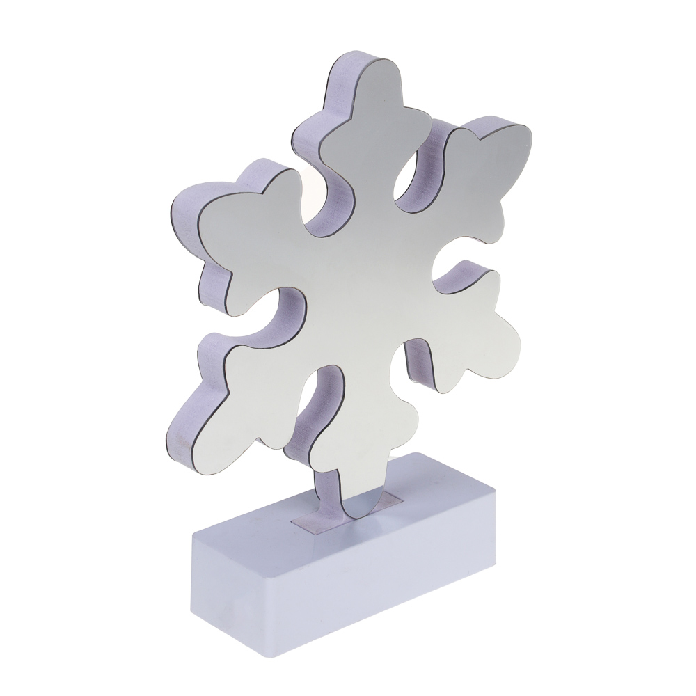 СНОУ БУМ Светильник декоратив. в виде Снежинки с LED подсветкой,USB,1реж.,20х15,5х4,5см,полипропилен, арт.№ 392-066