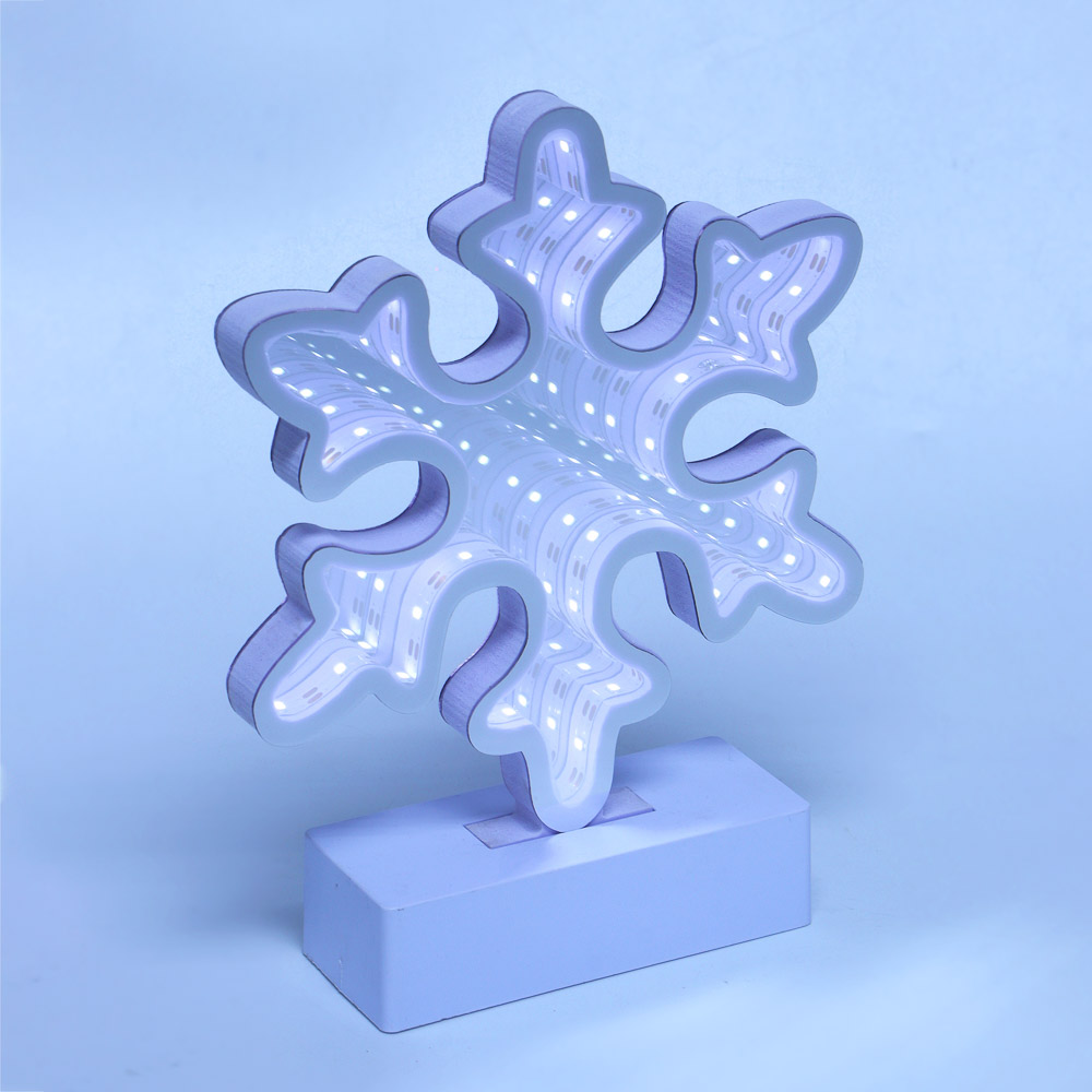 СНОУ БУМ Светильник декоратив. в виде Снежинки с LED подсветкой,USB,1реж.,20х15,5х4,5см,полипропилен, арт.№ 392-066