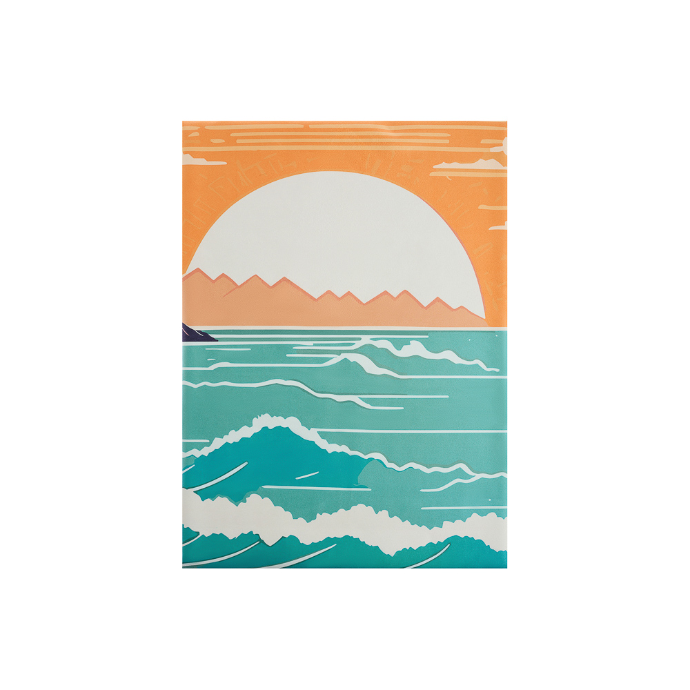 PROVANCE Саммер Полотенце пляжное из микрофибры 70х150см, 100% полиэстер, закат, арт.№ 496-038