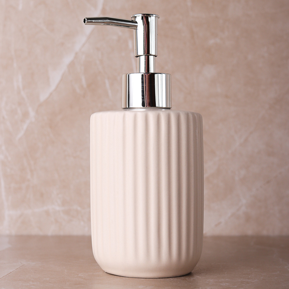 VETTA Дозатор для жидкого мыла "Вертикаль", керамика, 3 цвета, арт.№ 463-971