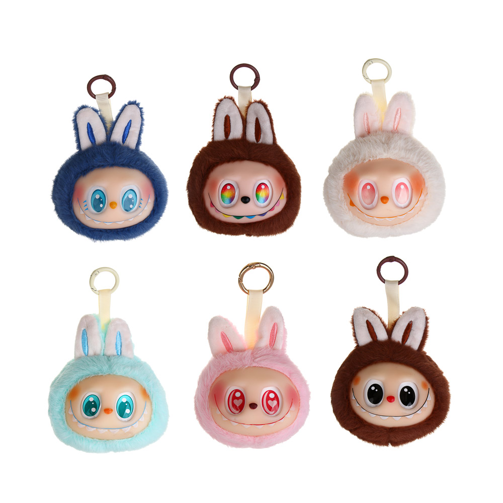 ИГРОЛЕНД Игрушка мягкая "Ла Монстрик"  на подвесе, 9х10 см, полиэстер, PVC, микс видов, арт.№ 264-473