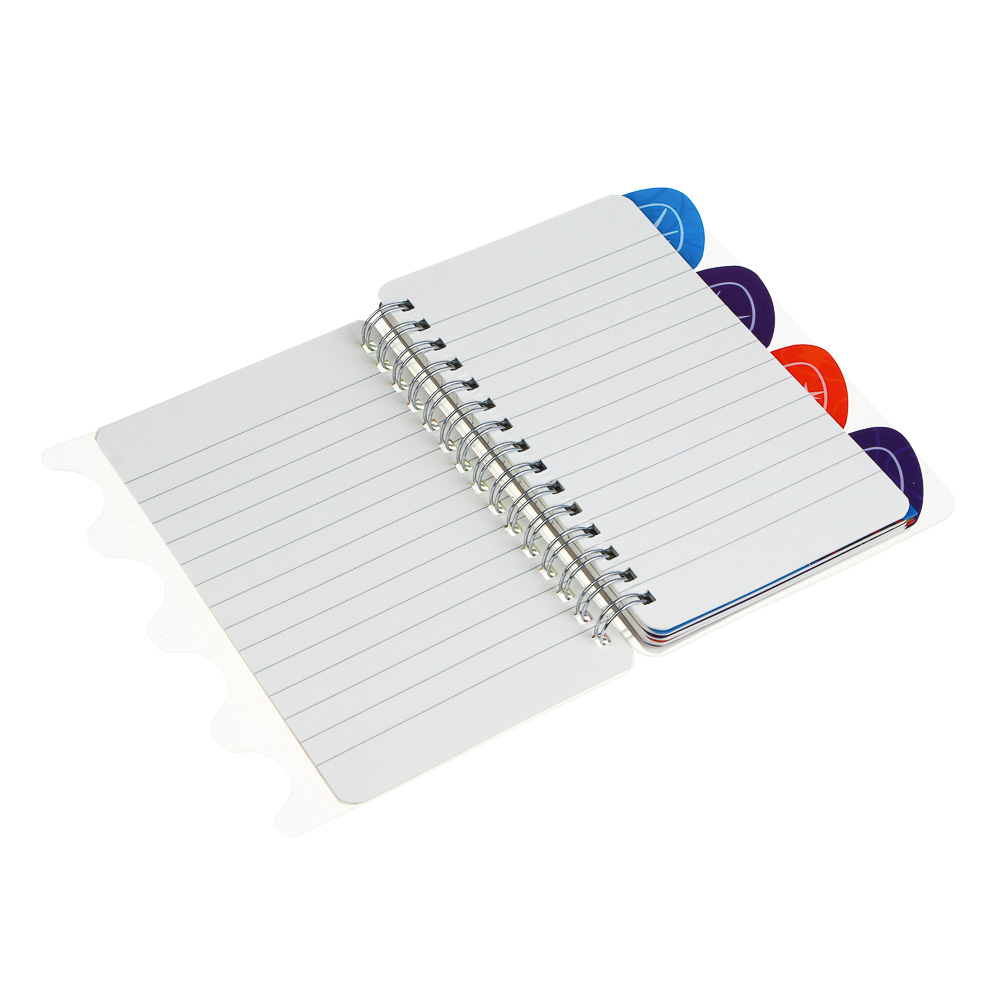 Записная книжка на пружине 64 листа 10,5х14 см "Кавай" BY Русские Супергерои, 4 разделителя, пластиковая обложка, арт.№ 801-068