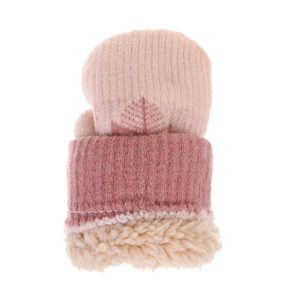 GALANTE Варежки детские на флисовой подкладке, р.14, 100% акрил, разноцветные, ОЗ25-34, арт.№ 363-450