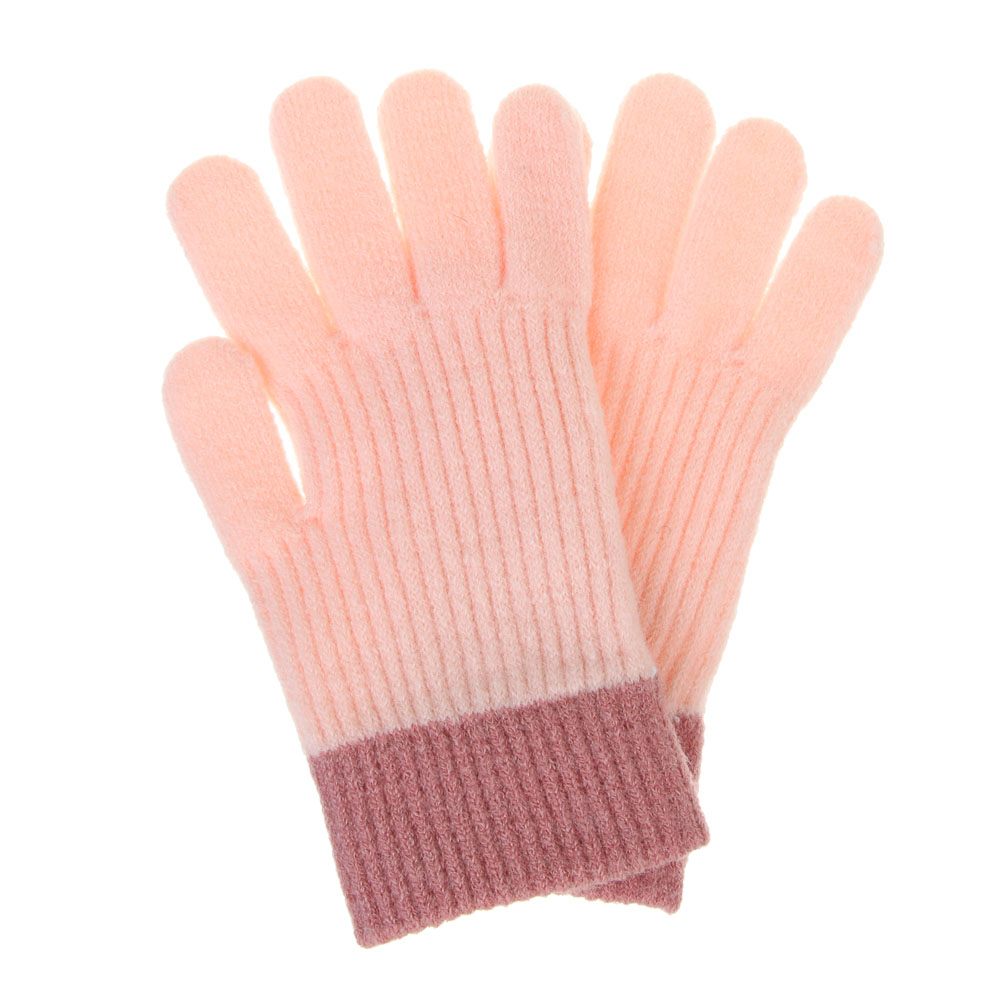 GALANTE Перчатки детские с начесом однослойные, р.14, 100% полиэстер, цвет в ас-те, ОЗ25-36, арт.№ 363-452