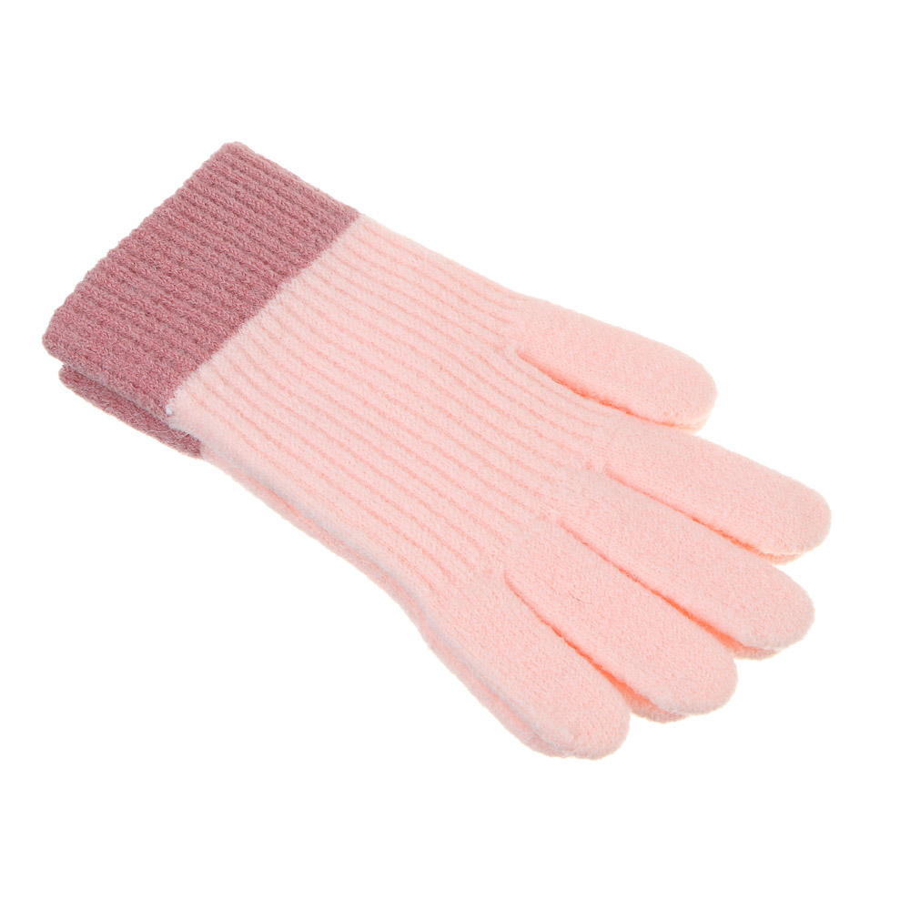 GALANTE Перчатки детские с начесом однослойные, р.14, 100% полиэстер, цвет в ас-те, ОЗ25-36, арт.№ 363-452