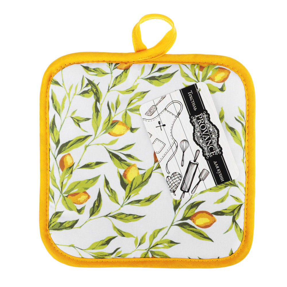 PROVANCE Лимонный курд Прихватка, полиэстер, 17х17см, арт.№ 493-120