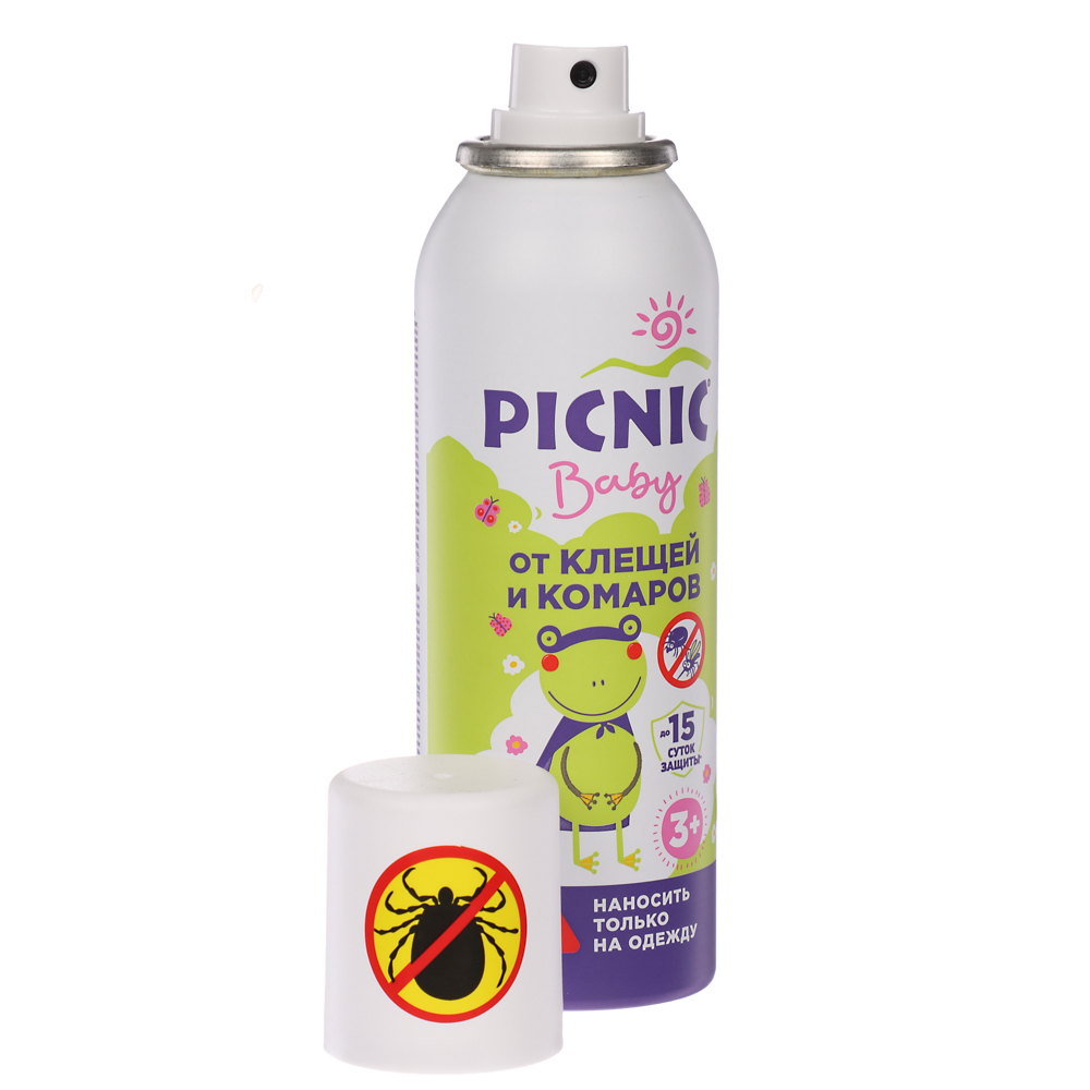 Аэрозоль от клещей и комаров Picnic Baby, 125мл3, арт. 01001, арт.№ 961-007