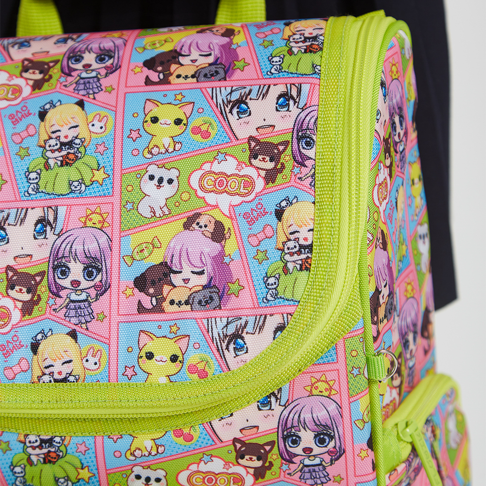 Кавай Ранец шк.жесткий 35х27х18см, 1отд., 3карм., эргон.спинка, рег.нагруд.стяжка, вес около 800г, арт.№ 254-006