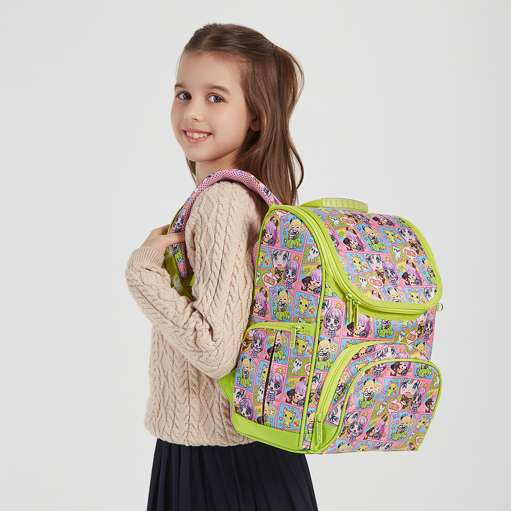 Кавай Ранец шк.жесткий 35х27х18см, 1отд., 3карм., эргон.спинка, рег.нагруд.стяжка, вес около 800г, арт.№ 254-006