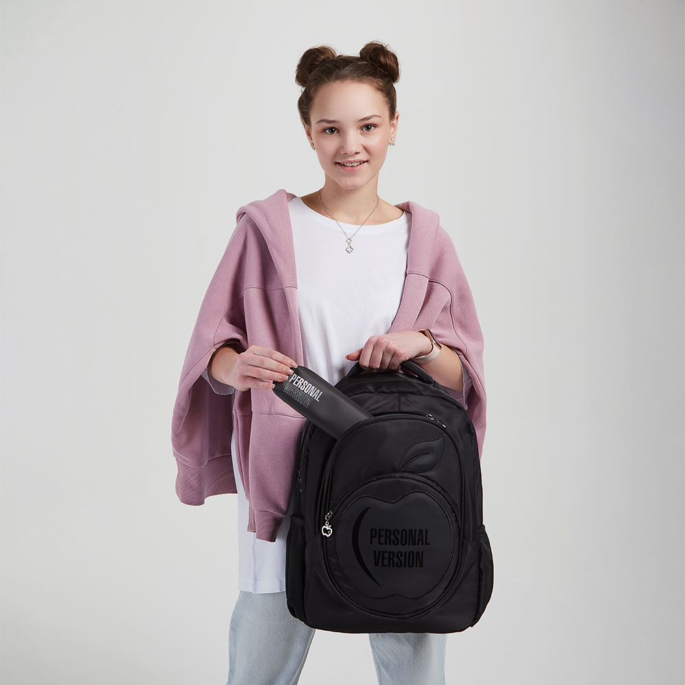 Персонал Рюкзак подростковый 41х31х13см, 2 отд., 3 карм., ручка, ПЭ, отд.иск.кожей, арт.№ 577-005