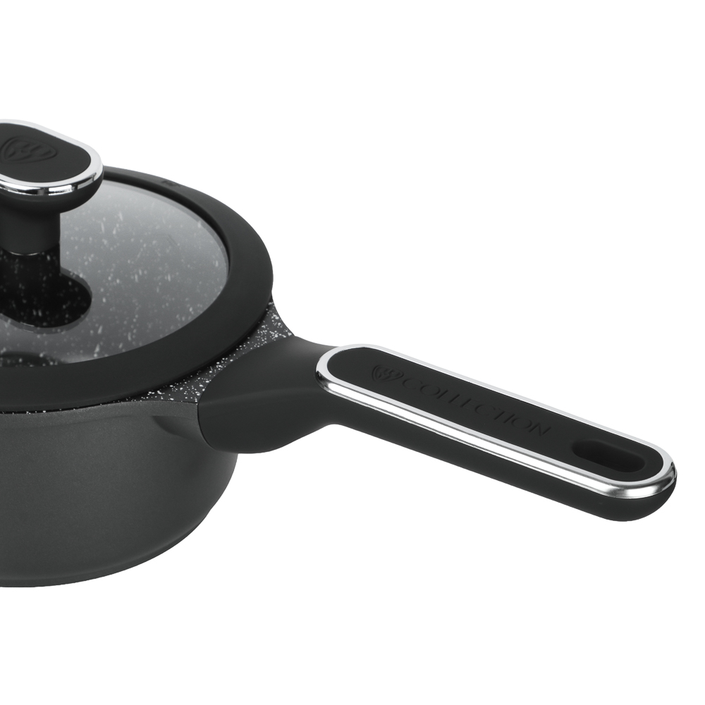 Набор посуды 10 предметов BY COLLECTION, антипригарное покрытие: кастрюли+крышки 2,5 л, 4,3 л, 6,5 л, ковш+крышка 1,4 л, сковорода 24 см, сотейник 28 см, арт.№ 846-588