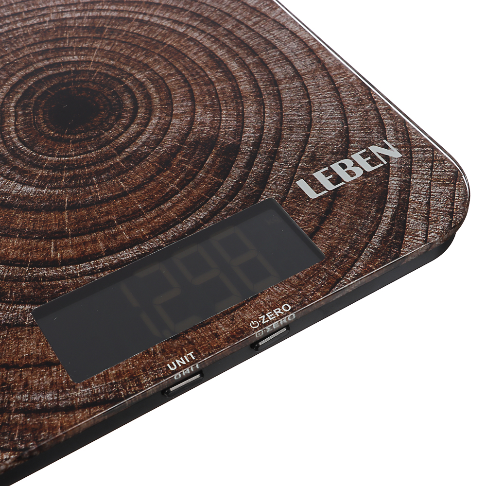 LEBEN Весы-доска, максимальный вес 15кг, ЖК-дисплей, 35x26x2,7 см, 3xAAA, арт.№ 268-060