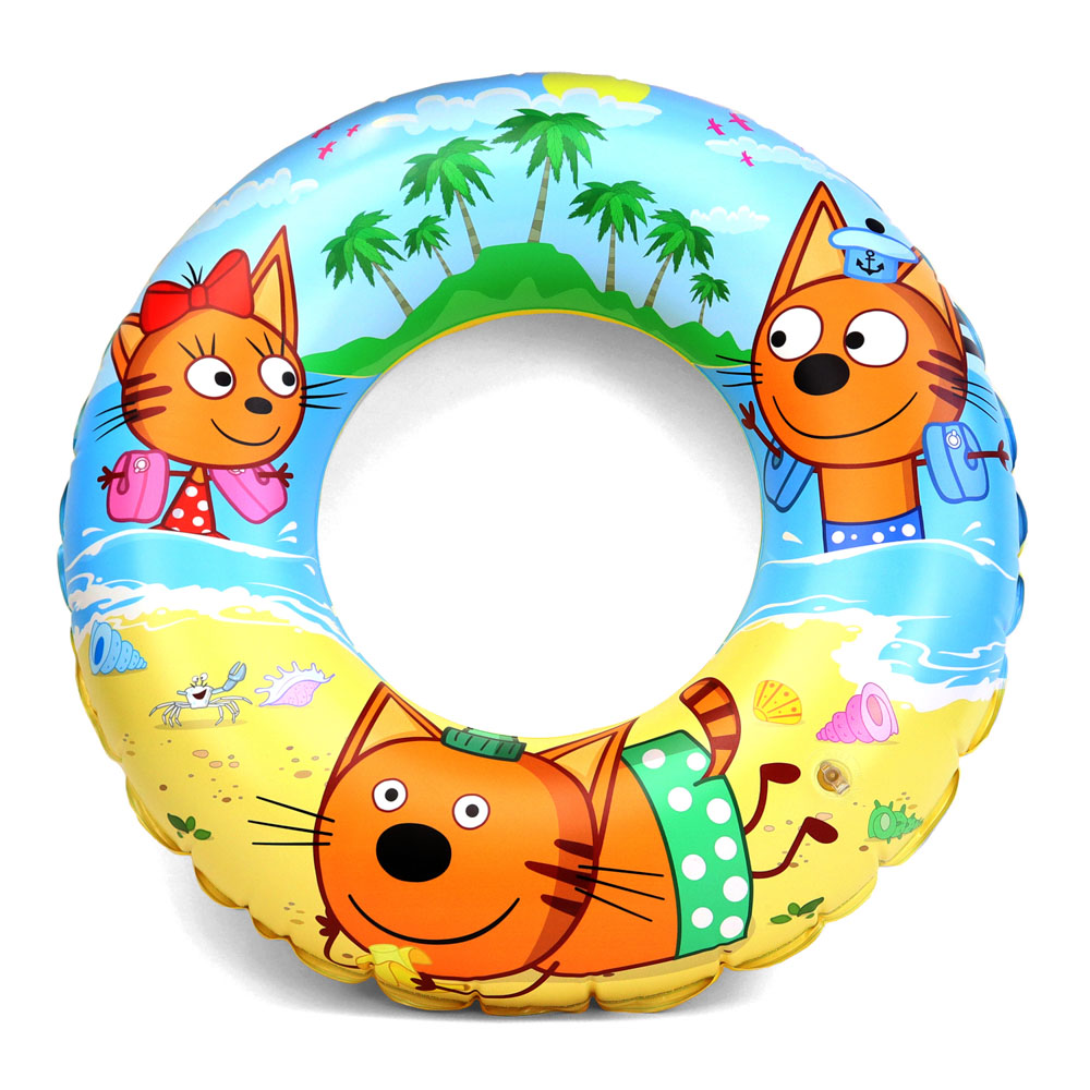 НД ПЛЭЙ Круг надувной "Три кота", ПВХ, 60см, 2 дизайна, арт.№ 272-843