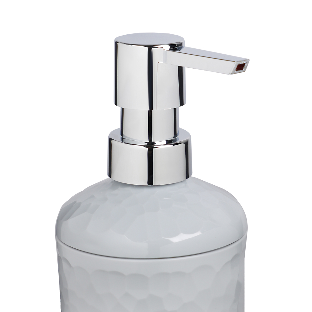 Диспенсер для мыла, Luna, 350мл, пластик, серый, арт.№ 463-461