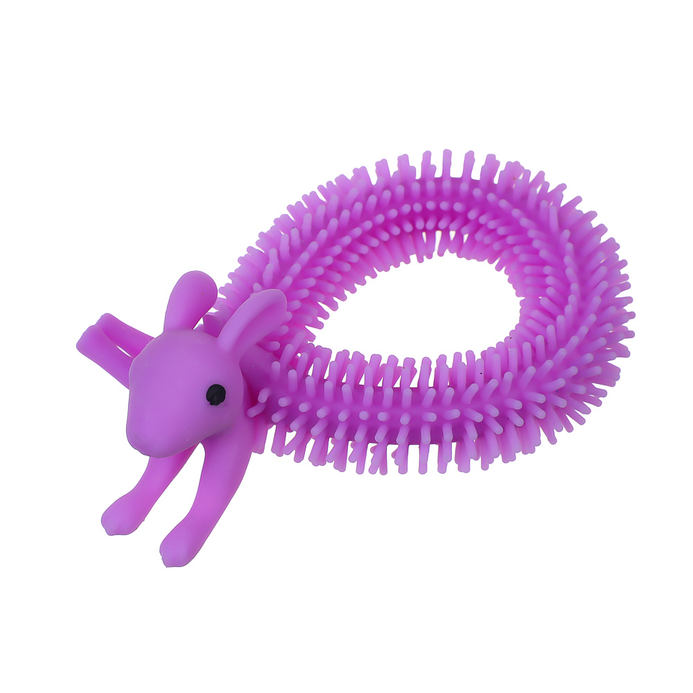 Антистресс игрушка гусеница, ИГРОЛЕНД, TPR, 20-26см, арт.№ 295-214