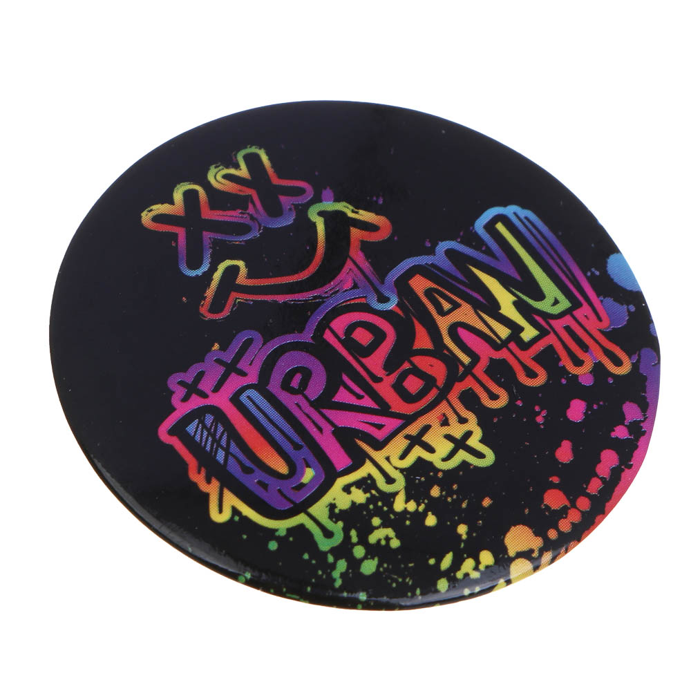 Набор значков, 6 штук, "Самурай/Смайл", D=3,5 см, металл, арт.№ 524-291