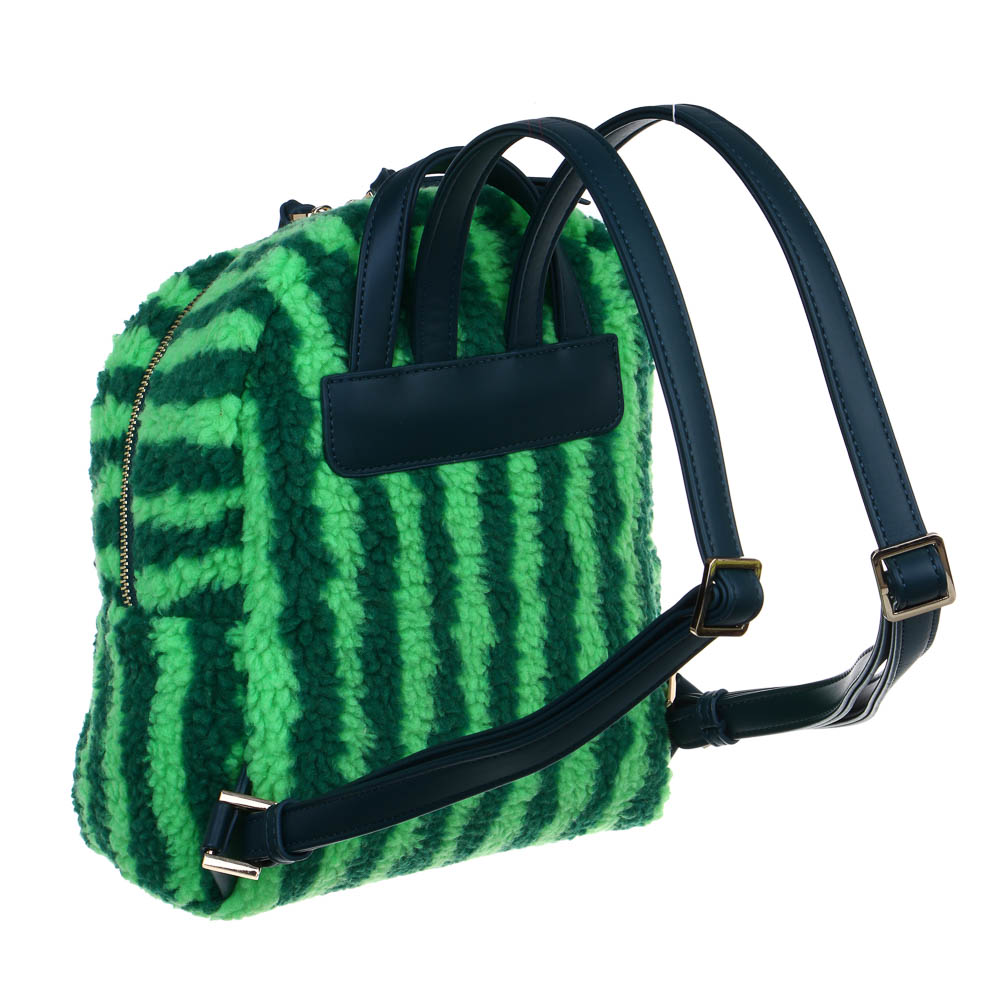 Рюкзак мини 28х23х12см, "Арбуз", 1 отд., 1 карм., иск.мех с печатью, иск.кожа, цветной подклад, арт.№ 254-696