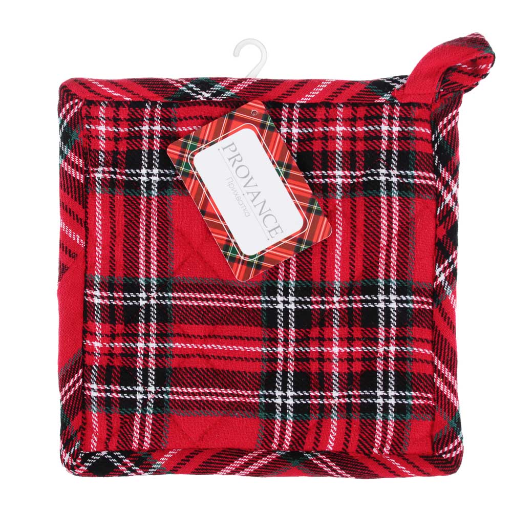 PROVANCE Шотландка Прихватка, 100% хлопок, 20х20см, арт.№ 492-008