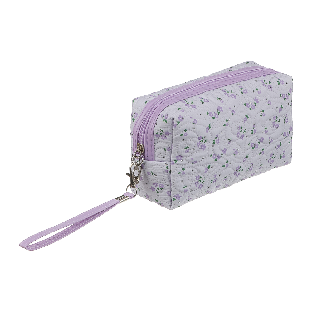 Косметичка прямоугольная тм ЮL Мильфлёр, 100% полиэстер, 18x10x7,5 см,  3 цвета, арт.№ 327-345