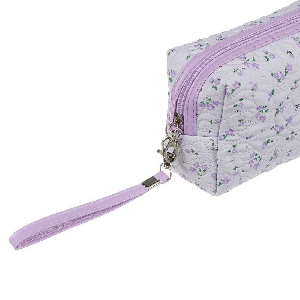 Косметичка прямоугольная тм ЮL Мильфлёр, 100% полиэстер, 18x10x7,5 см,  3 цвета, арт.№ 327-345