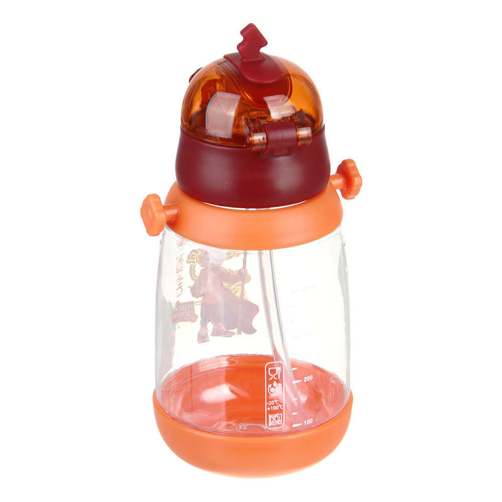BY Русские Супергерои Бутылка детская с поильником, 8.5x19см, 520мл, "Сунь Шэн", PC, PP, силикон, арт.№ 088-108