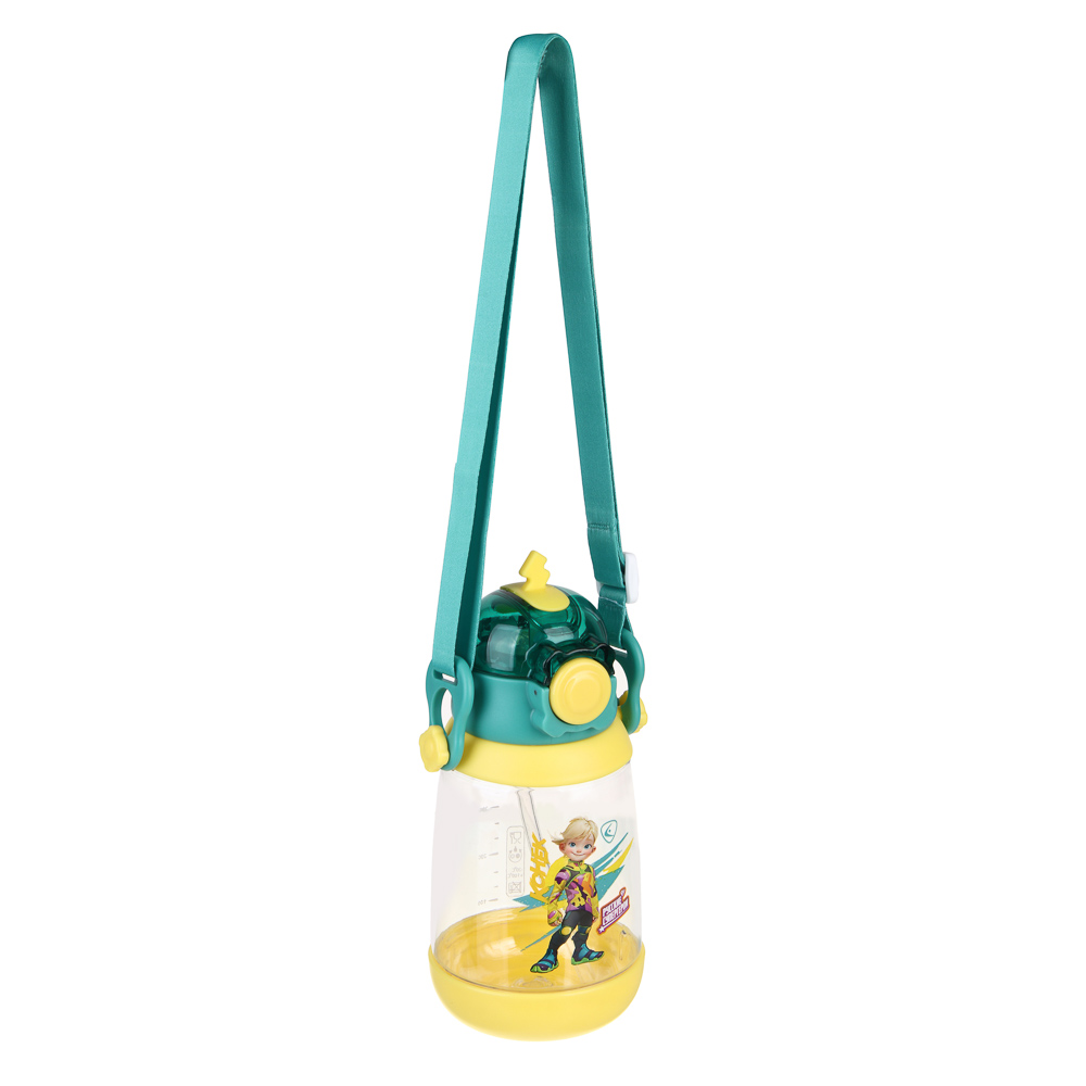 BY Русские Супергерои Бутылка детская с поильником, 8.5x19см,520мл,"Конек" PC, PP, силикон, арт.№ 088-109