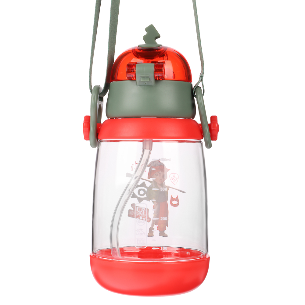 BY Русские Супергерои Бутылка детская с поильником, 8.5x19см,520мл,"Яга", PC, PP, силикон, арт.№ 088-110