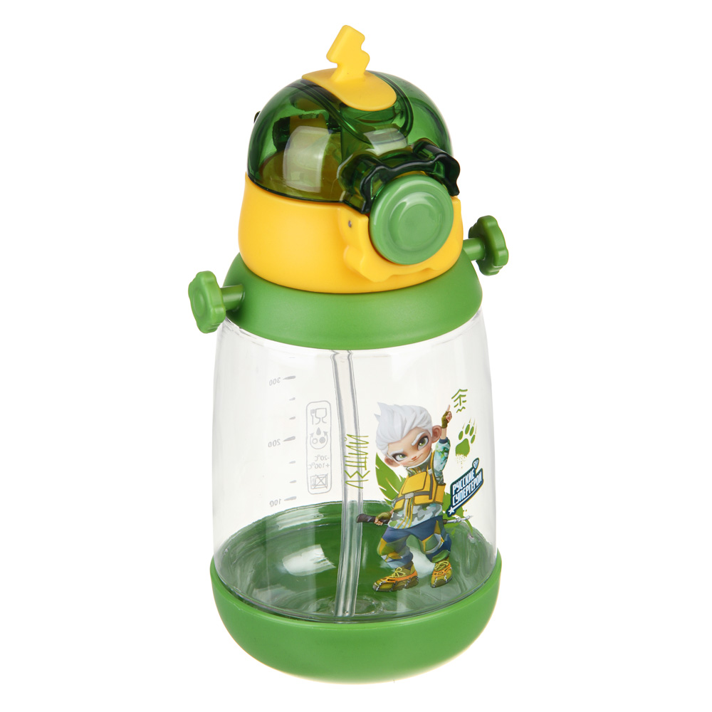 BY Русские Супергерои Бутылка детская с поильником, 8.5x19см,520мл,"Леший", PC, PP, силикон, арт.№ 088-112