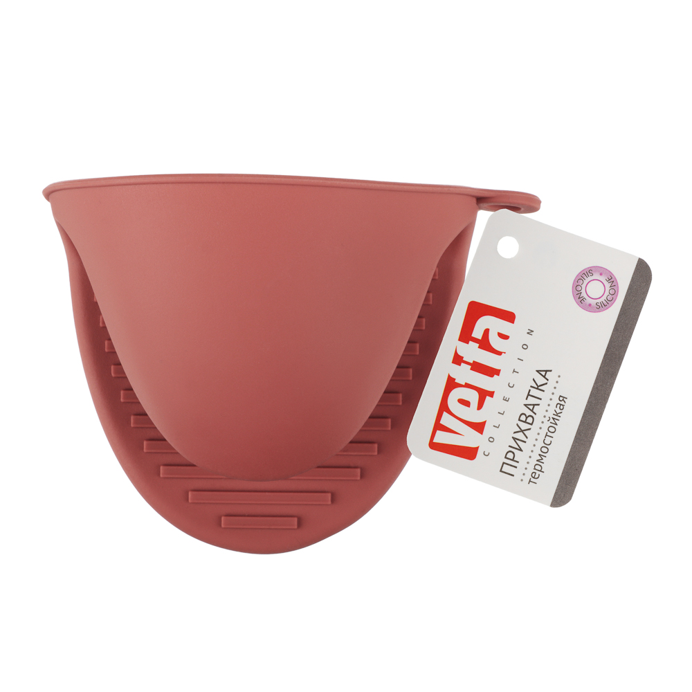 VETTA Прихватка силиконовая термостойкая, 9,5х8см, 3 цвета, арт.№ 891-032