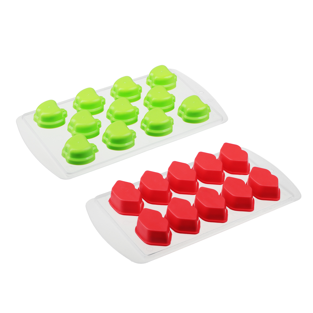 Форма для льда пластик + ТПР, 21х11см, 2 вида, арт.№ 892-186