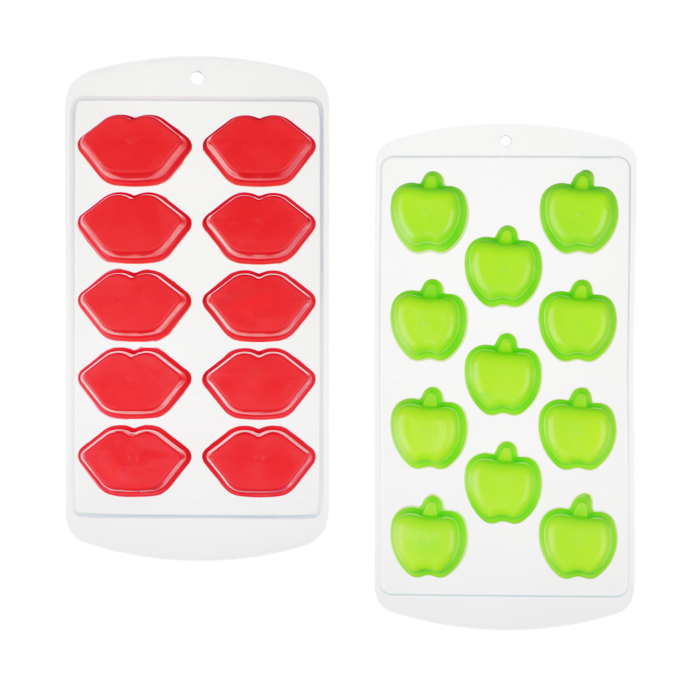 Форма для льда пластик + ТПР, 21х11см, 2 вида, арт.№ 892-186